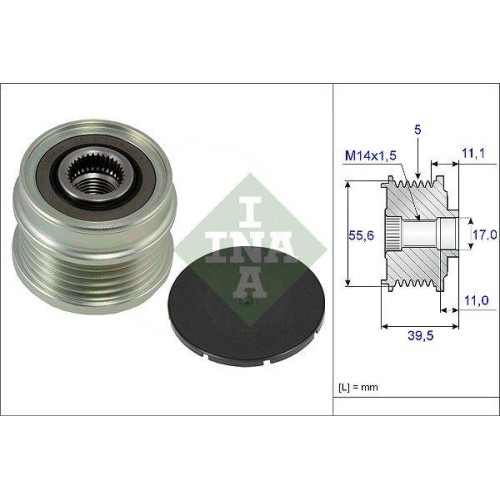 Generatorfreilauf Ina 535 0218 10 für Ford Volvo