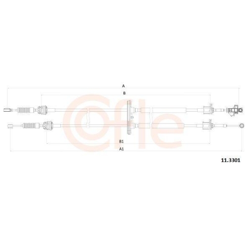 Seilzug Schaltgetriebe Cofle 11.3301 für Citroën Fiat Peugeot