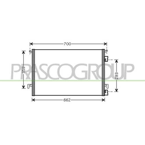 Kondensator Klimaanlage Prasco OP056C002 Prascoselection f&uuml;r Opel Vauxhall