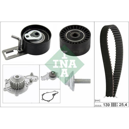 Wasserpumpe + Zahnriemensatz Schaeffler Ina 530 0577 30 f&uuml;r Citro&euml;n Ford Peugeot