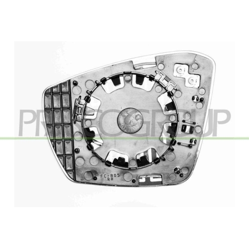 Spiegelglas Au&szlig;enspiegel Prasco SK0307514 f&uuml;r Skoda Links