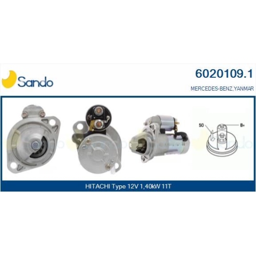 Starter Sando 6020109.1 für Hitachi Yanmar