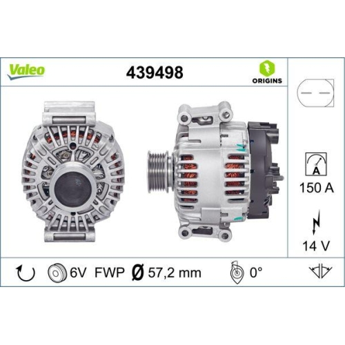 Alternator Valeo 439498 Valeo Origins New Oe Technology for Audi Audi (faw)