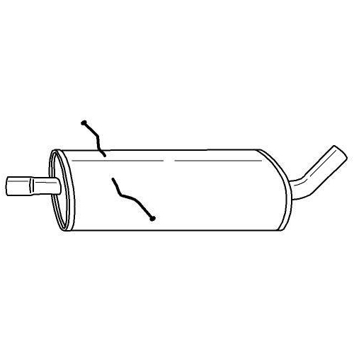 Mittelschalld&auml;mpfer Sigam 35433 f&uuml;r Mercedes Benz