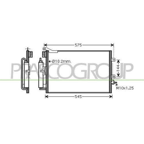 Kondensator Klimaanlage Prasco RN308C001 Aq für Renault