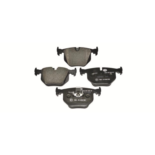 Bremsbelagsatz Scheibenbremse Hella 8DB 355 008-091 f&uuml;r Bmw Land Rover