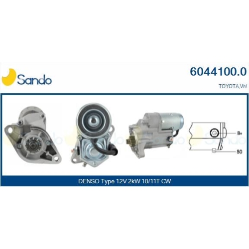 Starter Sando 6044100.0 f&uuml;r Toyota