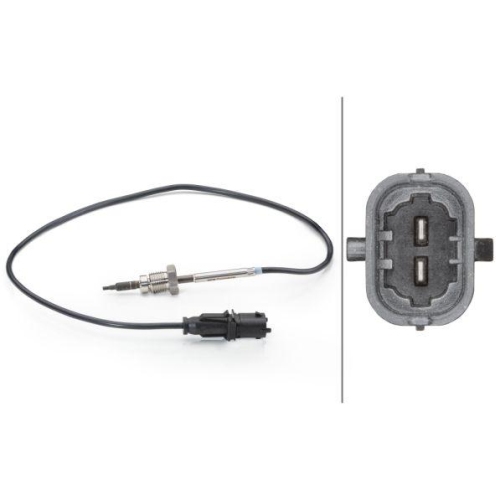 Sensor Abgastemperatur Hella 6PT 014 494-001 für Alfa Romeo Fiat Vor Katalysator