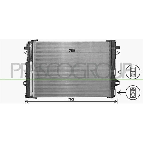 Kondensator Klimaanlage Prasco ME424C001 Prascoselection f&uuml;r Mercedes Benz