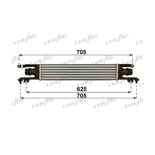 Ladeluftkühler Frigair 0707.3014 für General Motors