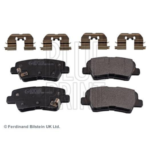 Bremsbelagsatz Scheibenbremse Blue Print ADG042165 f&uuml;r Hyundai Kia Hinterachse