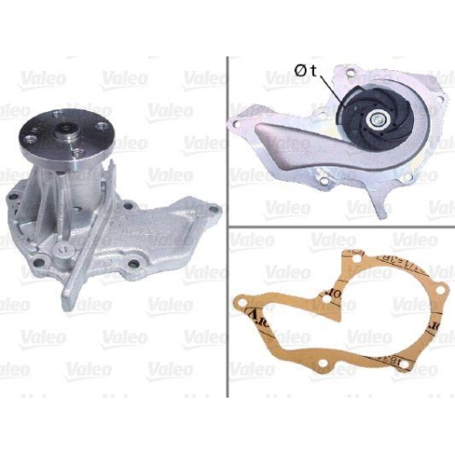 Wasserpumpe Motork&uuml;hlung Valeo 506472 f&uuml;r Ford Mazda Volvo