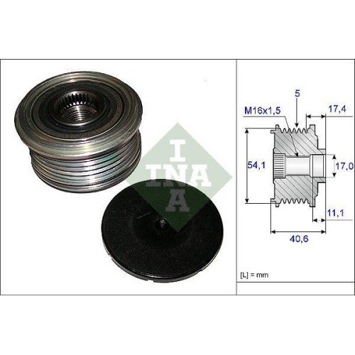 Generatorfreilauf Schaeffler Ina 535 0089 10 f&uuml;r Renault Dacia