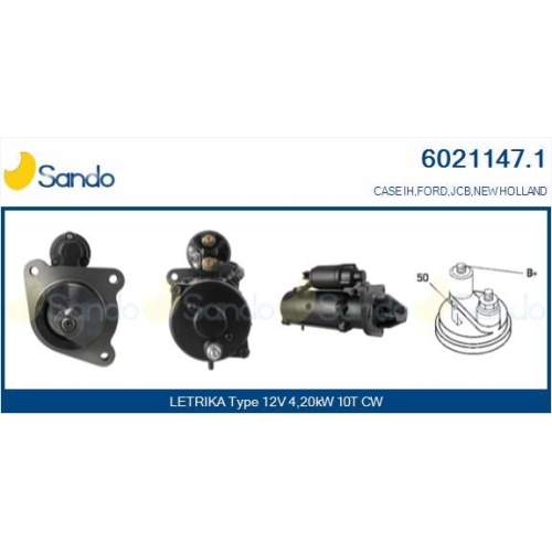Starter Sando 6021147.1 für Sperry New Holland