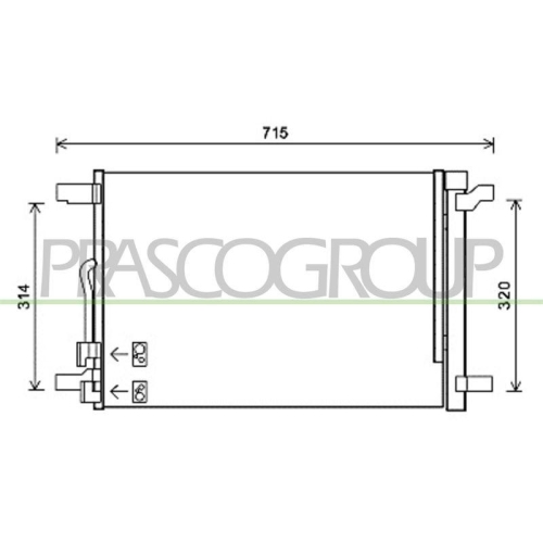 Kondensator Klimaanlage Prasco VG400C001 Aq für Audi Seat Skoda VW