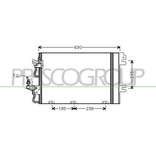 Kondensator Klimaanlage Prasco OP410C001 Prascoselection f&uuml;r Opel Vauxhall