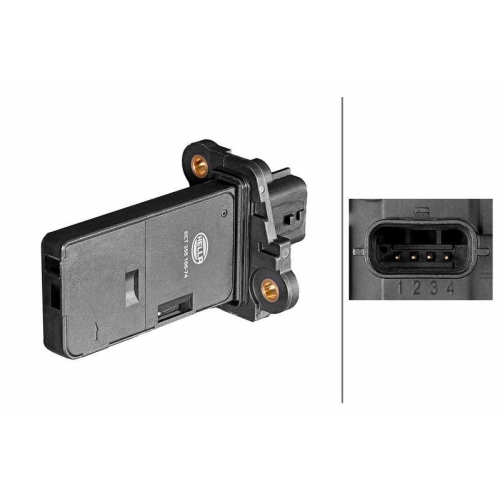 Luftmassenmesser Hella 8ET 358 095-541 f&uuml;r Nissan Opel Renault Vauxhall Infiniti