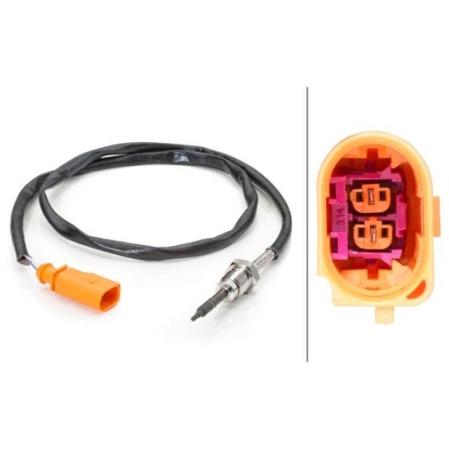 Sensor Abgastemperatur Hella 6PT 014 494-031 für Audi Seat Skoda VW Hitachi