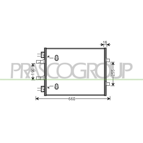Kondensator Klimaanlage Prasco OP934C001 Prascoselection f&uuml;r Opel Vauxhall