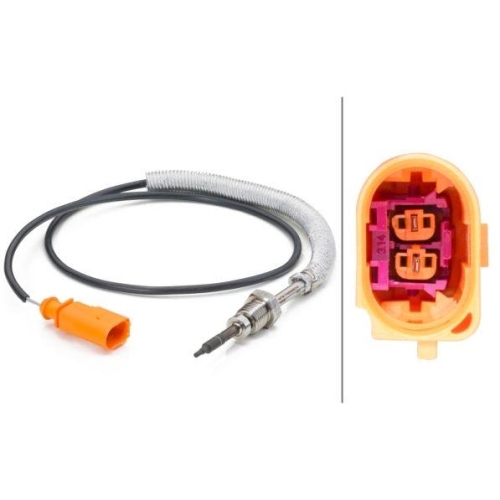 Sensor Abgastemperatur Hella 6PT 014 494-051 f&uuml;r Audi Seat Skoda VW Hitachi