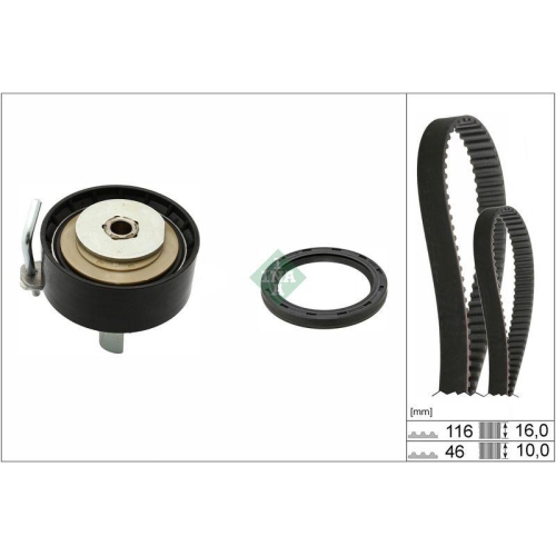 Timing Belt Kit Schaeffler Ina 530 0958 10 for Ford