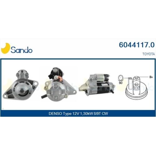 Starter Sando 6044117.0 f&uuml;r Toyota