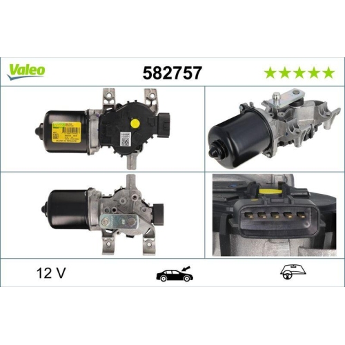 Wischermotor Valeo 582757 f&uuml;r Renault Dacia Vorne