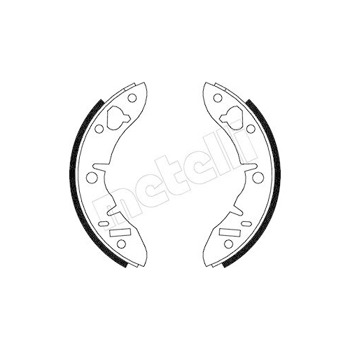 Bremsbackensatz Metelli 53-0003 f&uuml;r Rover Talbot Reliant Hinterachse Vorderachse