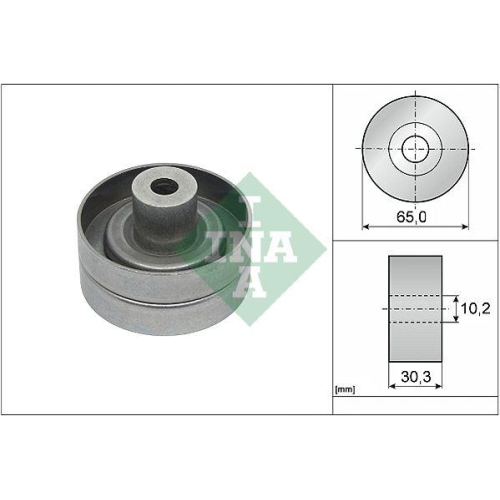 Umlenk /führungsrolle Keilrippenriemen Schaeffler Ina 532 0910 10 für Ford Mazda