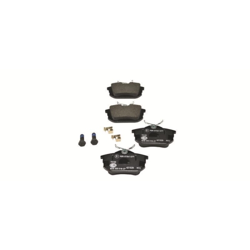 Bremsbelagsatz Scheibenbremse Hella 8DB 355 018-271 f&uuml;r Mitsubishi Nissan Volvo