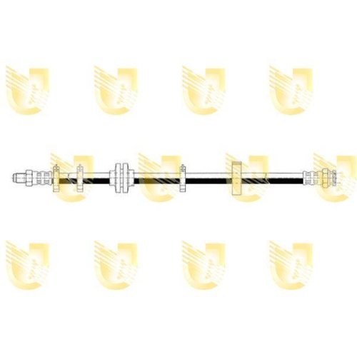 Bremsschlauch Unigom 372746 f&uuml;r Fiat Lancia Vorne