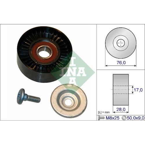 Spannrolle Keilrippenriemen Schaeffler Ina 532 0648 10 f&uuml;r Mercedes Benz