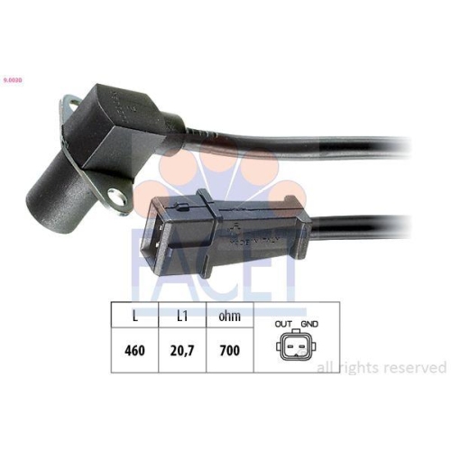 Impulsgeber Kurbelwelle Facet 9.0030 Made In Italy - Oe Equivalent für Fiat Seat