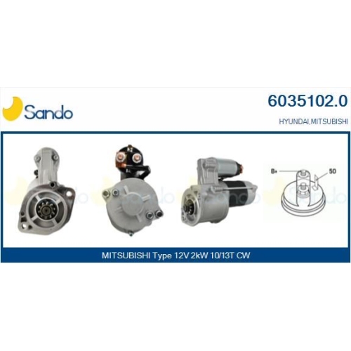 Starter Sando 6035102.0 für Mitsubishi Hyundai