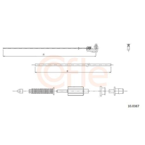 Gaszug Cofle 10.0387 für Renault