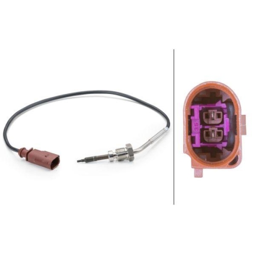 Sensor Abgastemperatur Hella 6PT 014 494-151 für Seat Skoda VW Hitachi