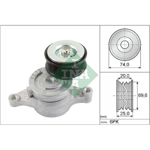 Riemenspanner Keilrippenriemen Schaeffler Ina 534 0457 10 für Mazda