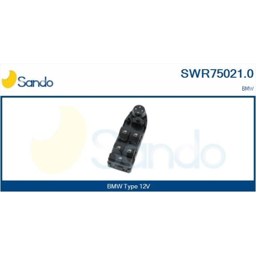 Interrupteur Lève Vitre Sando SWR75021.0 pour Bmw Du Côté Conducteur