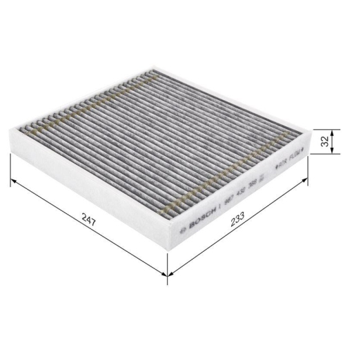 Filter Innenraumluft Bosch 1987432368 f&uuml;r Bmw Valmet Mclaren