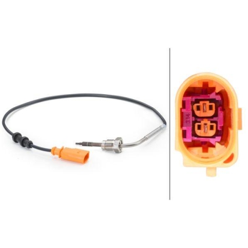 Sensor Abgastemperatur Hella 6PT 014 494-171 für Audi Seat Skoda VW Hitachi