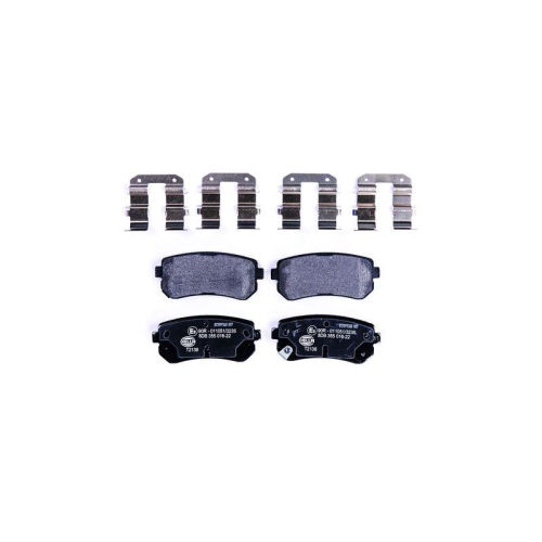 Bremsbelagsatz Scheibenbremse Hella 8DB 355 016-221 f&uuml;r Hyundai Kia Kia (dyk)