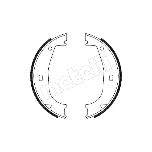 Bremsbackensatz Feststellbremse Metelli 53-0016 f&uuml;r Bmw Hinterachse