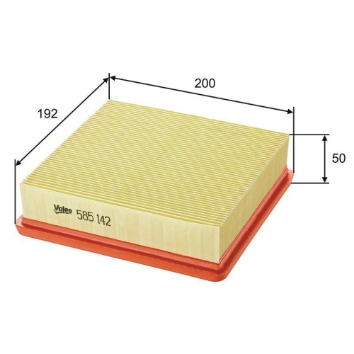 Luftfilter Valeo 585142 f&uuml;r Honda Amc