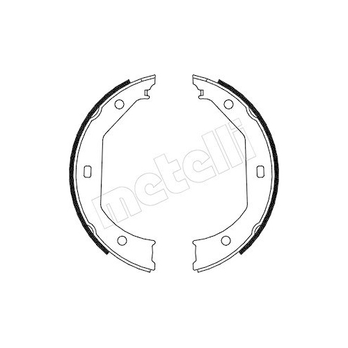 Bremsbackensatz Feststellbremse Metelli 53-0017 f&uuml;r Bmw Hinterachse