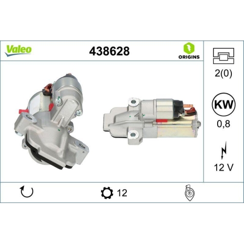 Starter Valeo 438628 Valeo Origins New O.e. Technology for Ford