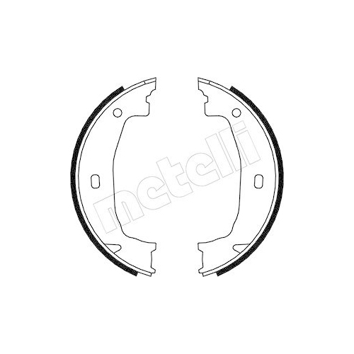 Bremsbackensatz Feststellbremse Metelli 53-0018 f&uuml;r Bmw Hinterachse