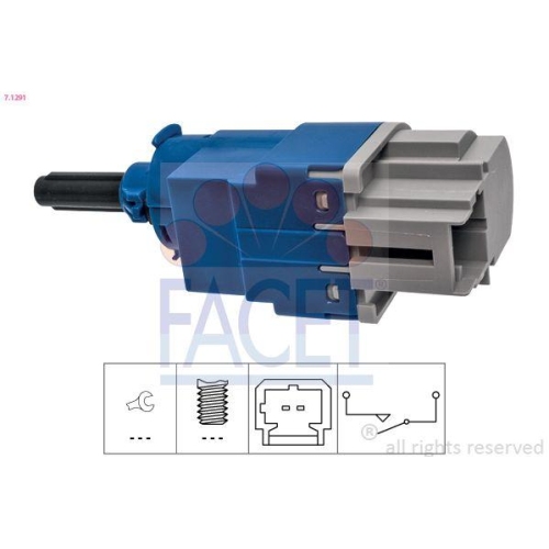 Schalter Kupplungsbetätigung (gra) Facet 7.1291 Made In Italy - Oe Equivalent