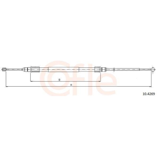 Seilzug Feststellbremse Cofle 10.4269 für Bmw Hinten Links Hinten Rechts