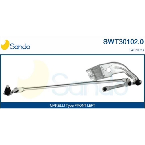 Wischergestänge Sando SWT30102.0 für Vorne