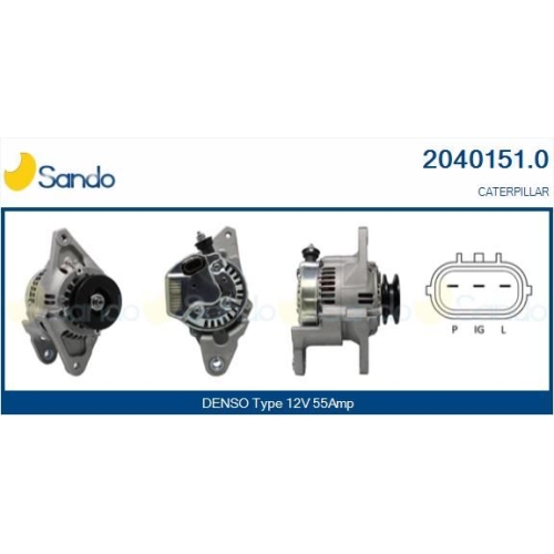 Generator Sando 2040151.0 f&uuml;r Caterpillar